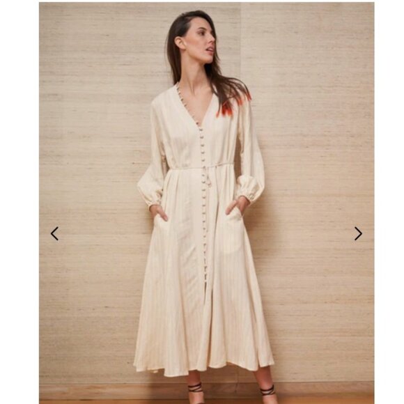 NWT La Ligne Penelope Striped Shirt Dress - Picture 1 of 16